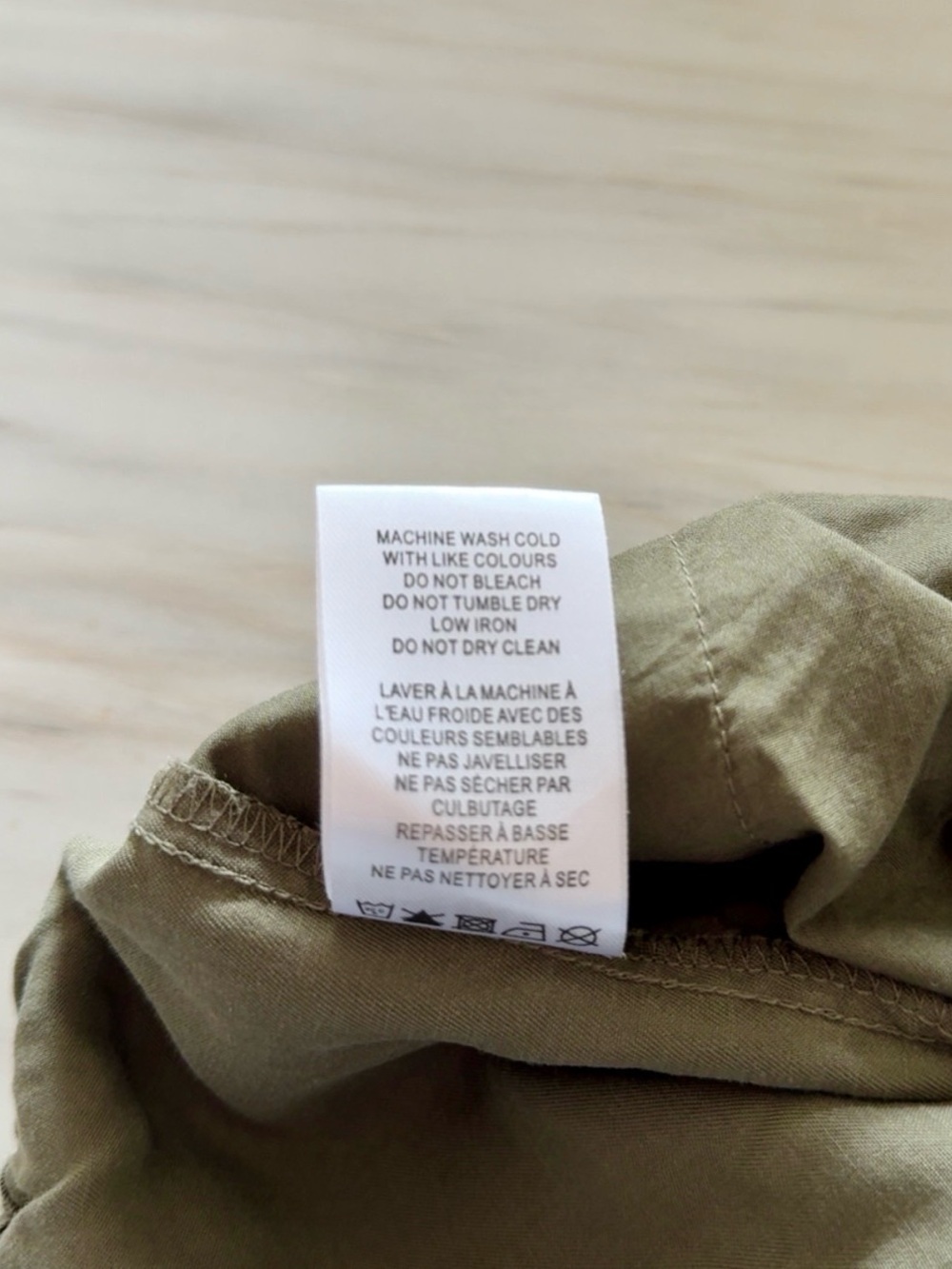 GREEN TWILL DRAWSTRING PANT SIZE M - Picture 11 of 11